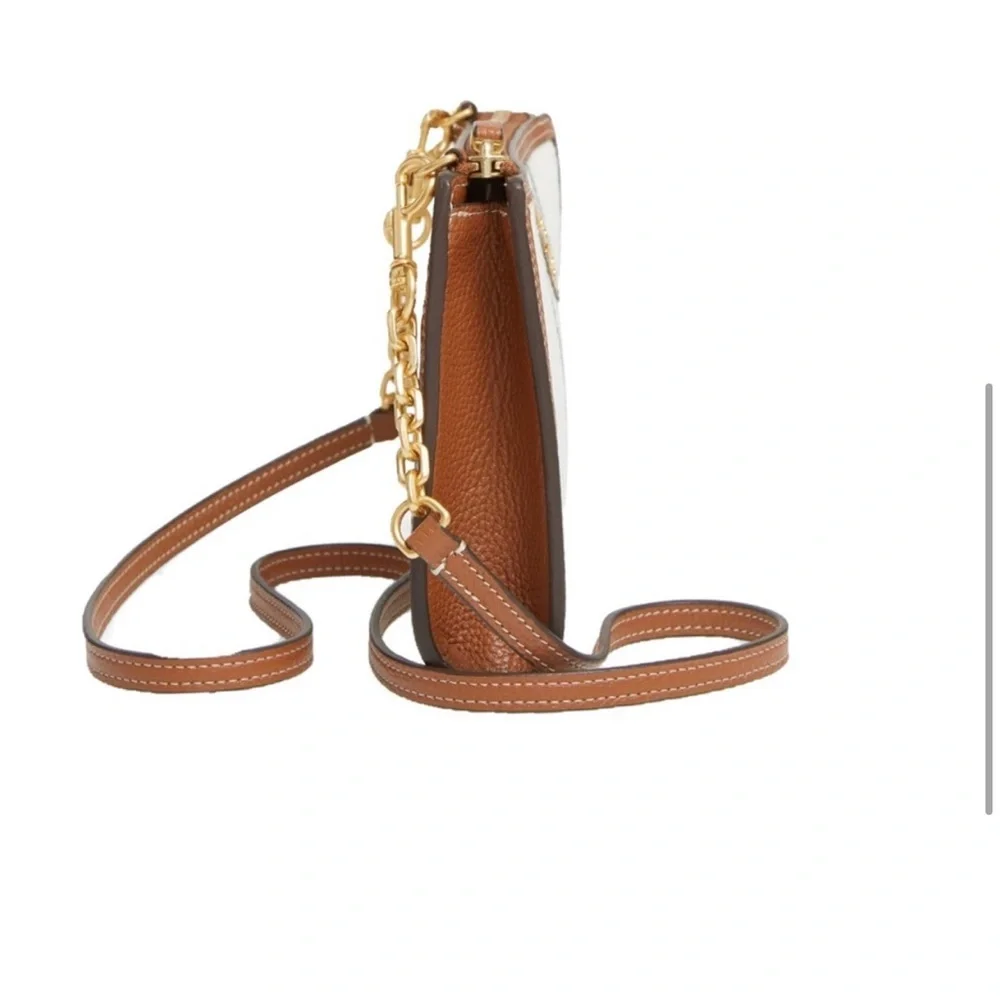 NEW! NIB! Tory Burch Carson Striped Crossbody Bag- Natural/icicle Carson - Picture 4 of 7